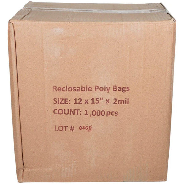 ZIPLOC - 12x15in BAGS (2MIL) 1000EA