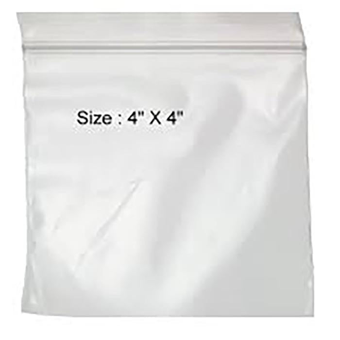 3 - 4"X4" ZIPLOC BAGS (2MIL) 1000EA