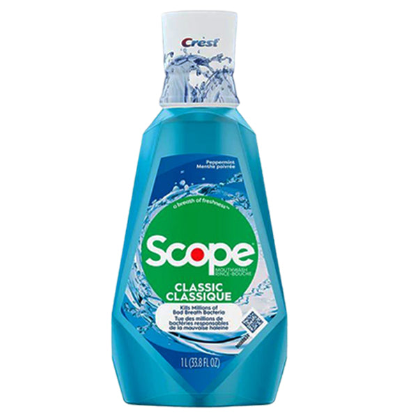 CREST - SCOPE CLASSIC MOUTHWASH COOL PEPPERMINT 1LT