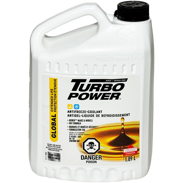 TURBO POWER - GLOBAL EXTENDED LIFE ANTIFREEZER/COOLANT 1.89LT