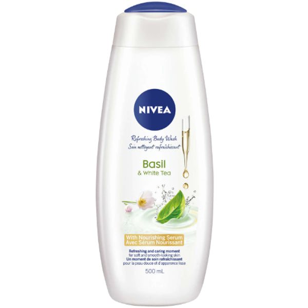 NIVEA - BASIL & WHITE TEA REFRESHING BODY WASH 500ML