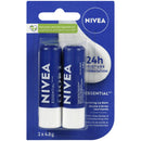 NIVEA - LIP CARE ESSENTIAL DUO PACK 2x4.8 GR