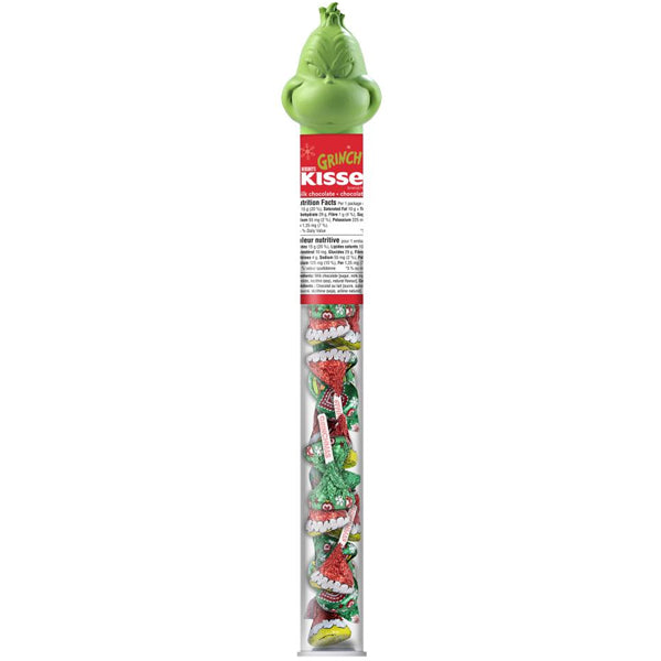 HERSHEY'S - KISSES GRINCH CHOCOLATE TOPPER CANE 50GR