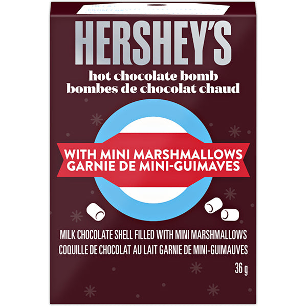HERSHEY - HOT CHOCOLATE BOMB WITH MINI MARSHMALLOWS 36 GR