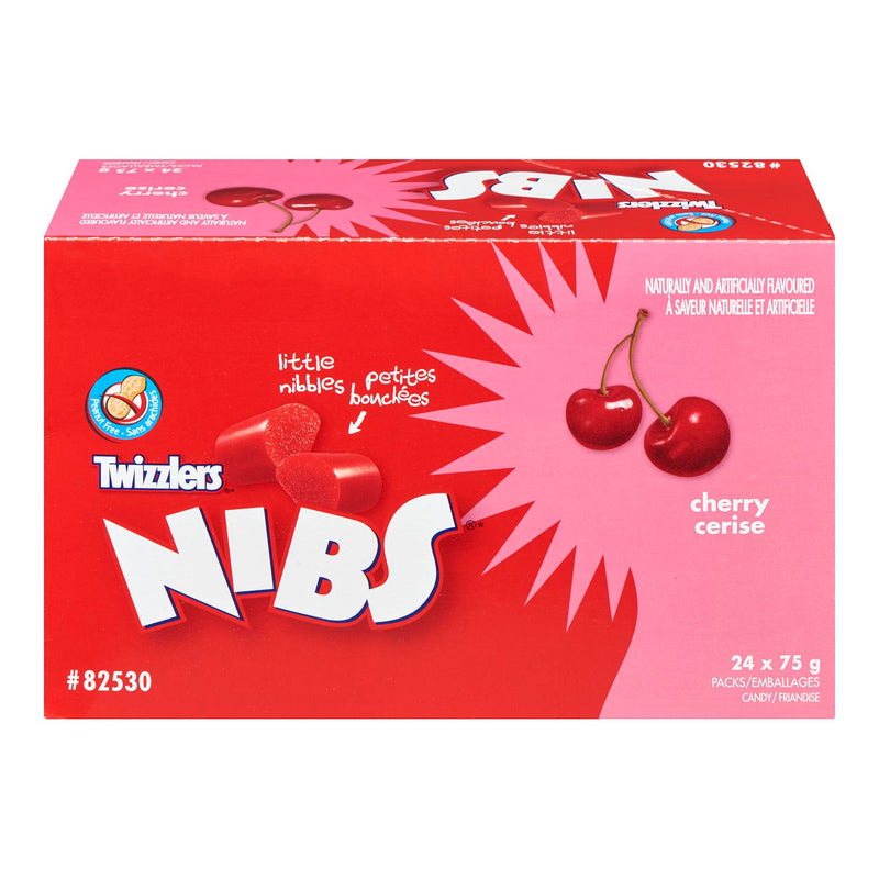 TWIZZLERS - NIBS CHERRY 24x75 GR