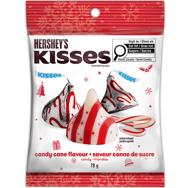 HERSHEY - KISSES CANDY CANE 78GR