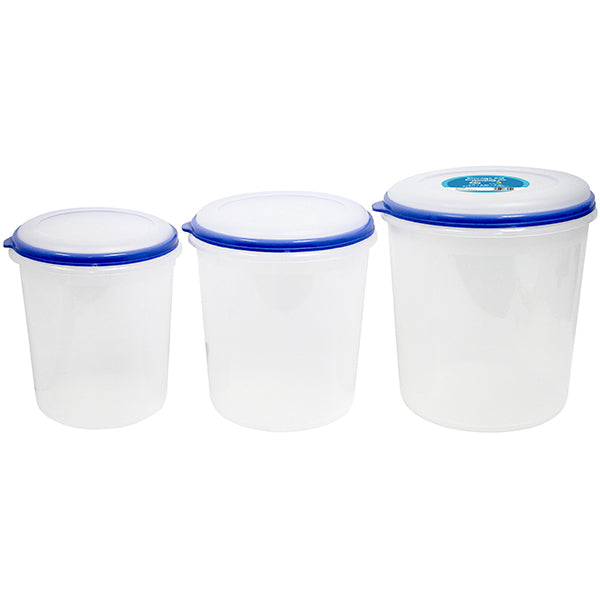 FRESH WARES - SET OF 3 NESTED JUMBO CONTAINER 11L  6.8L 4.8L EA