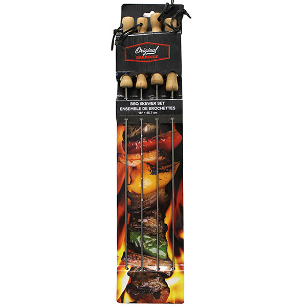 ORIGINAL BBQ - 18IN SKEWER 4PC