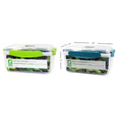 PLASTICWARE - QUADLOCK WITH VENT LID 2100ML 2COLORS EA