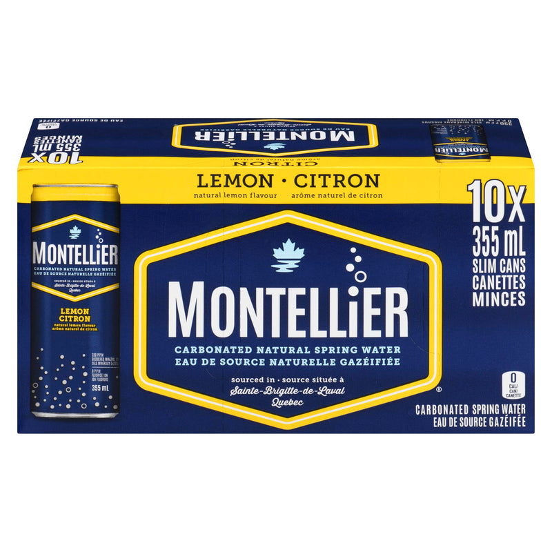 MONTELLIER - LEMON SPARKLING WATER 10x355 ML