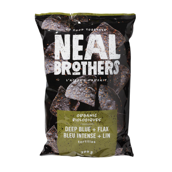 NEAL BROTHERS - TORTILLA CHIPS FLAX AND DEEP BLUE 300GR