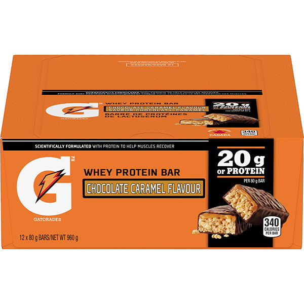 GATORADE - PROTEIN CHOCOLATE CARAMEL BAR 12x80 GR