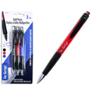SELECTUM - RETRACTABLE PENS ASSORTED 3EA