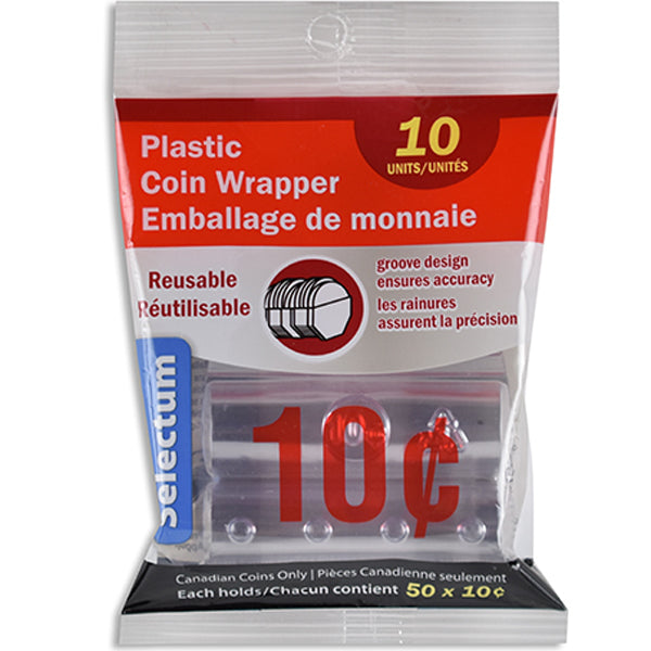 LINK - PLASTIC COIN WRAPPER DIMES EA