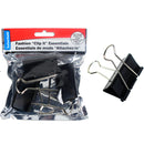 SELECTUM - BLACK BINDER CLIPS IN ZIP BAG 3 PK