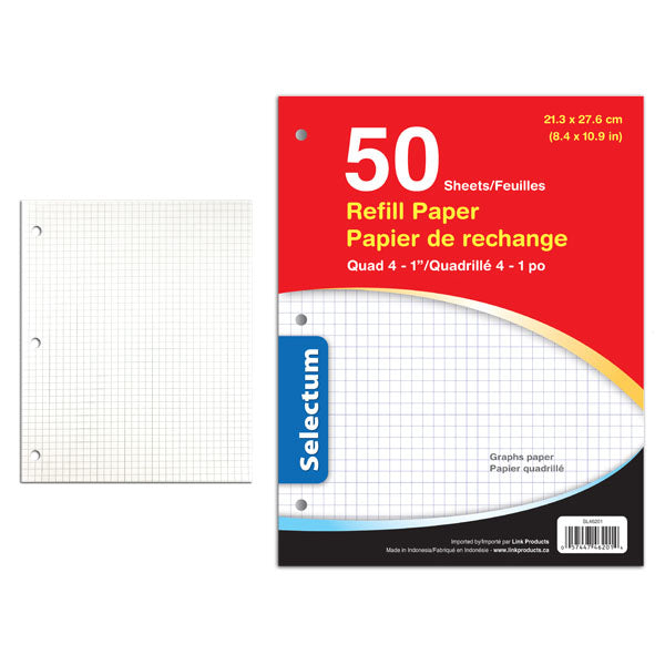 SELECTUM - GRAPH PAPER 50PK EA