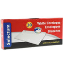 SELECTUM - PEEL N SEAL WHITE ENVELOPE 30PK 1EA