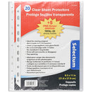 SELECTUM - 20PK SHEET PROTECTORS EA