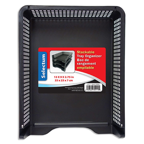 SELECTUM - STACKABLE TRAY ORGANIZER EA