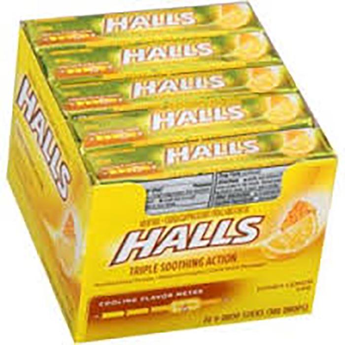 HALLS - HONEY LEMON 20x9 EA