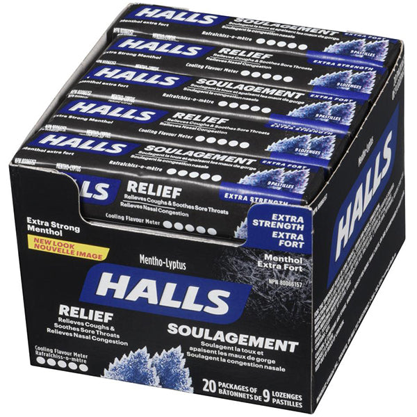 HALLS -  EXTRA STRONG 20x9EA