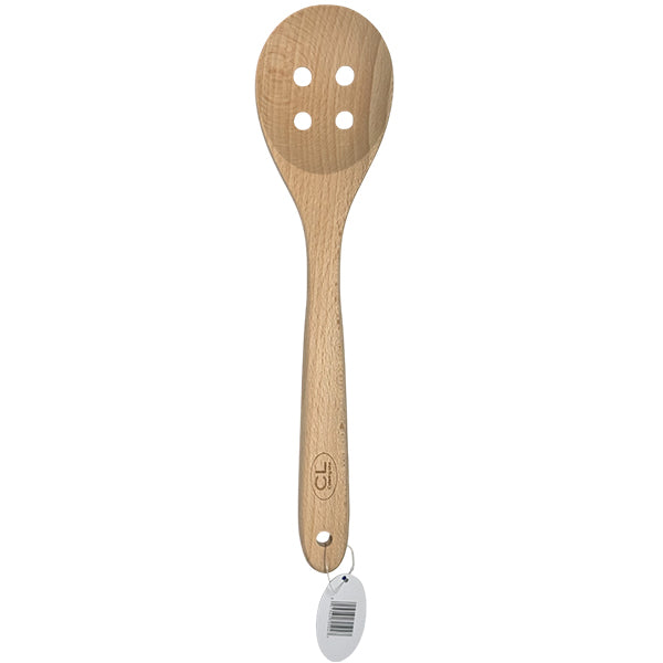 CATERING LINE - WOOD PERFORATED SPOON 30cm EA