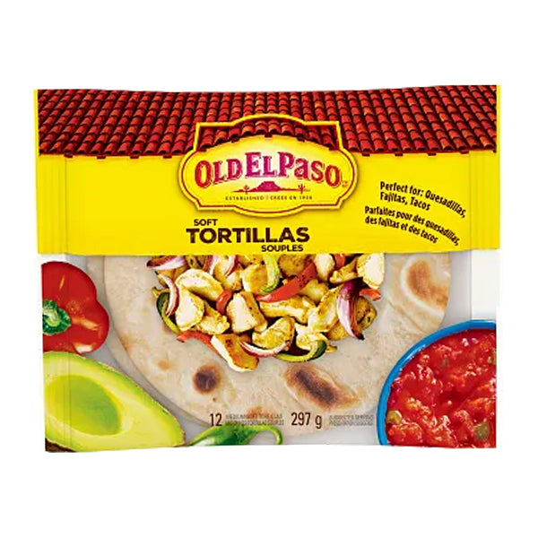 OLD EL PASO - TORTILLAS-MEDIUM 297G