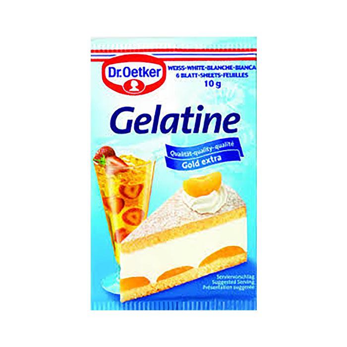 DR OETKER - GELATINE SHEET 10GR