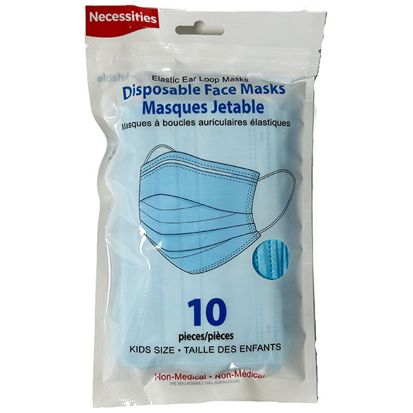 PK - DISPOSABLE LEVEL KIDS  MASK 3-LAYERS BLUE EA