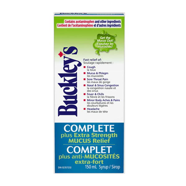 BUCKLEY - BUCKLEY'S COMPLETE MUCUS RELIEF COUGH COLD & FLU SYRUP 150ML