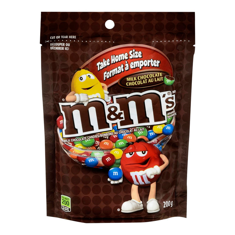 M&M - MILK CHOCOLATE STAND-UP 200GR