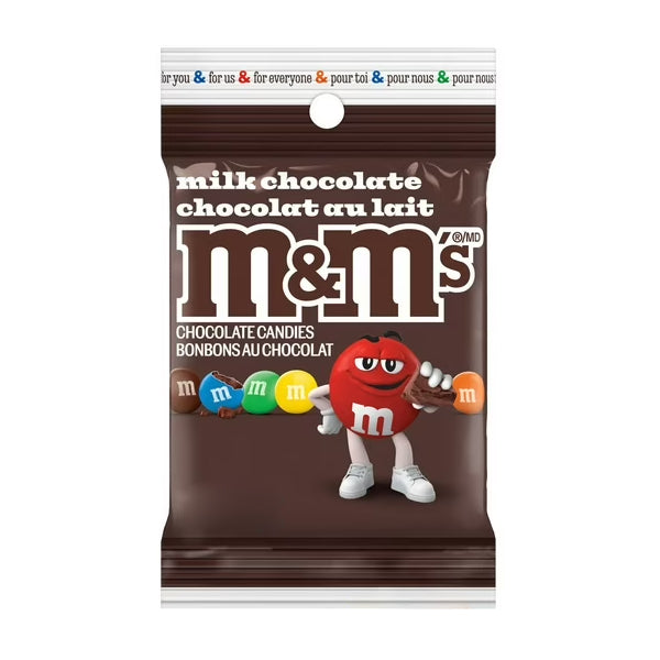 MARS - M&M MILK CHOCOLATE PEG BAG 100GR