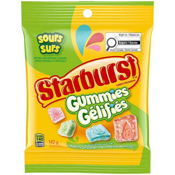 STARBURST - SOUR GUMMIES 142GR