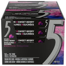 5 GUM - SUGAR FREE SOUR SWEET BERRY 10x15 EA
