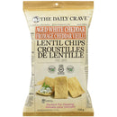 THE DAILY CRAVE - AGED WHITE CHEDDAR LENTIL CHIPS 120GR