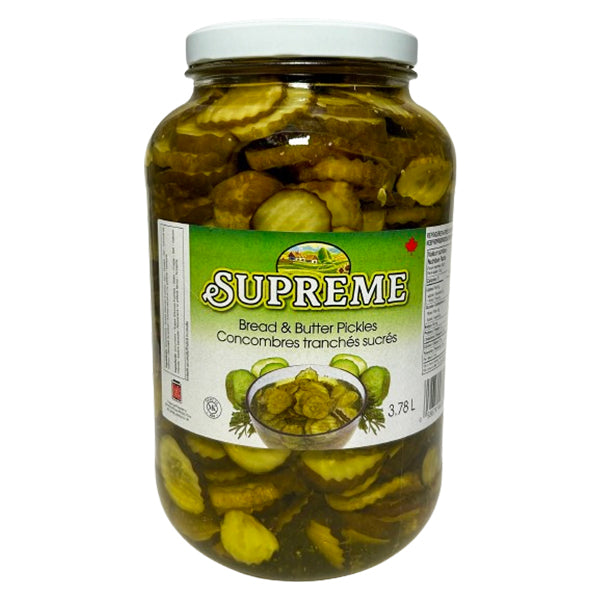 SUPREME - BREAD & BUTTER  PICKLES 3.78LT