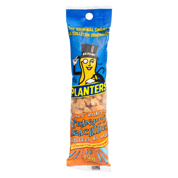 PLANTERS - PEANUTS HONEY ROASTED 12x70 GR