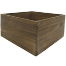WOOD BOX RUSTIC FINISH 9.75x9.75x4.5 IN