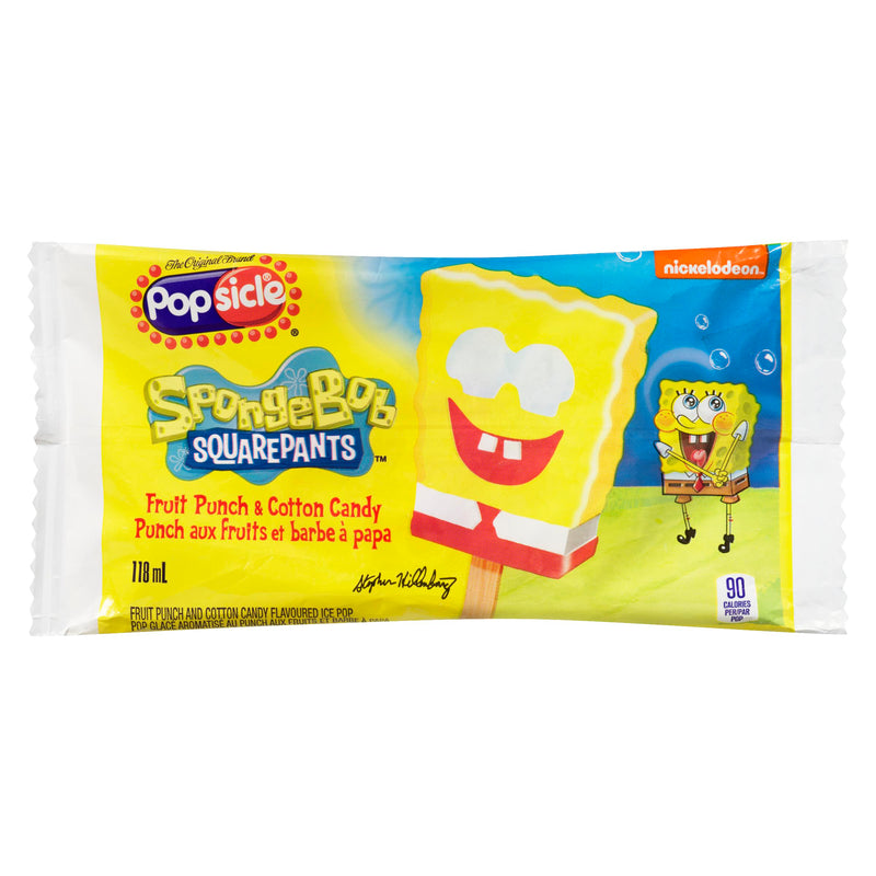 POPSICLE - SPONGE BOB FACE PIECE 118ML