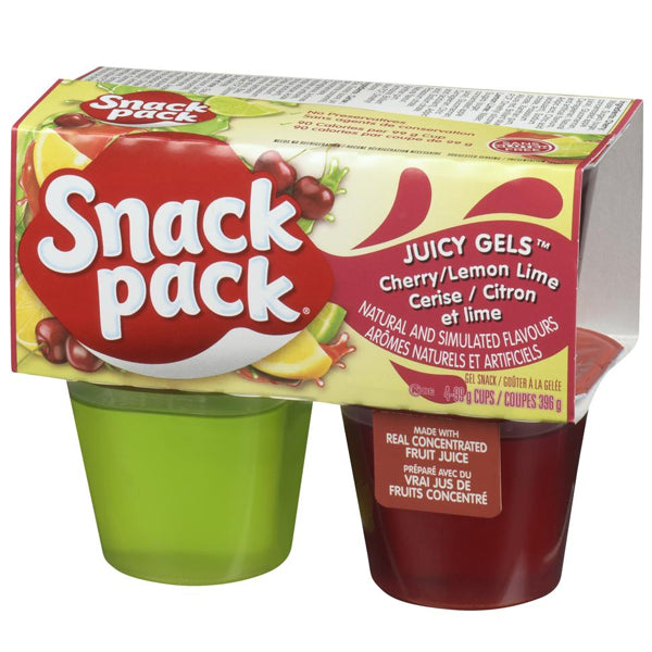 HUNTS - JUICY GELS CHERRY LEMON LIME 4x99GR