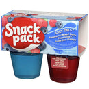 SNACK PACK - JUICY GELS RASPBERRY MIXED BERRY 4x99GR