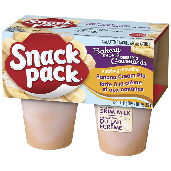 HUNTS - BANANA CREAM PIE PUDDING 4x99 GR