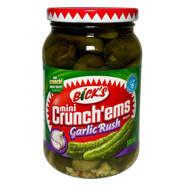 BICKS - GARLIC RUSH MINI CRUNCH'EMS 500ML