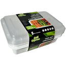 CAFE EXPRESS - WHITE  RECTANGLE CONTAINER COMBO 42OZ 12x5 EA
