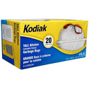 KODIAK - WHITE KITCHEN GARBAGE BAGS WITH STRING 24x20 EA