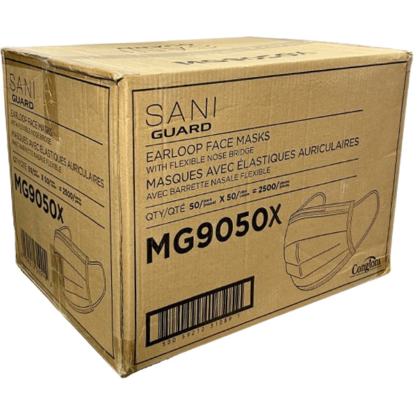 SANI-GUARD - FACE MASK BLUE EARLOOP 50x50 PK