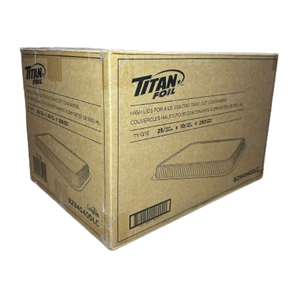 TITAN FOIL - 4LB OBLONG CONTAINERS 25EA