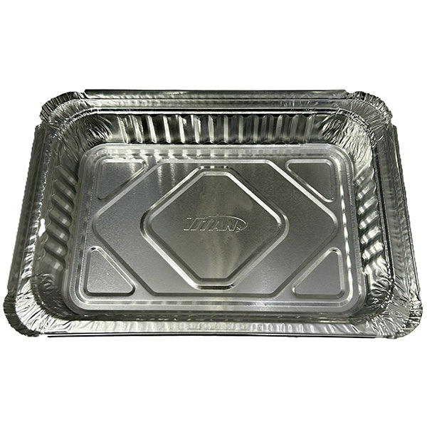 TITAN - 1.5LB OBLONG SHALLOW FOIL CONTAINER 4x125 CT