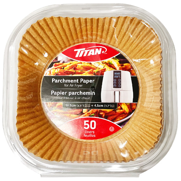 TITAN - AIR FRYER LINERS CROWN STYLE 16.5cm 50CT
