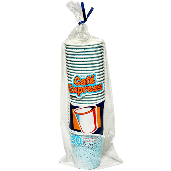 CAFE EXPRESS - 3OZ PAPER CUPS 30PK